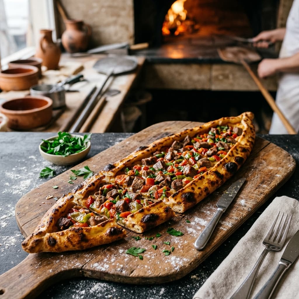 Tavuklu pide